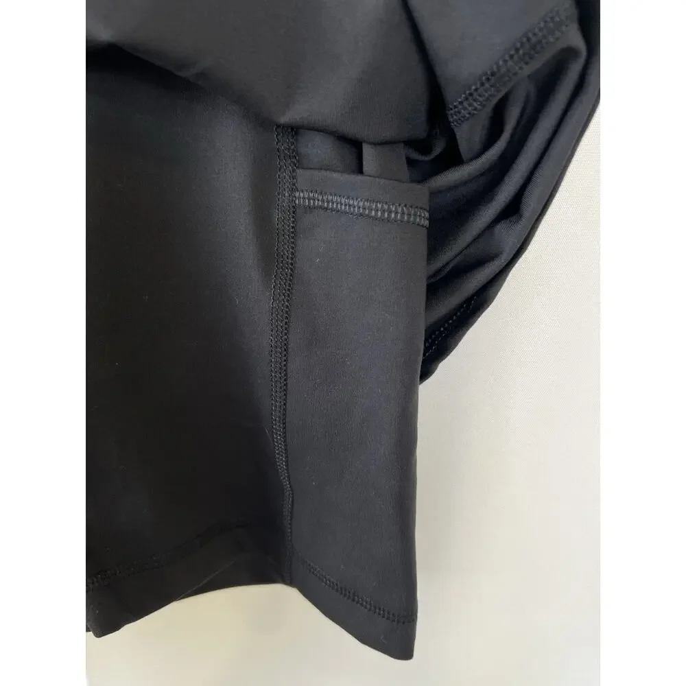 90 Degree by Reflex Black Athletic Skort M UPF 50+ Stretch Tennis Golf NWT